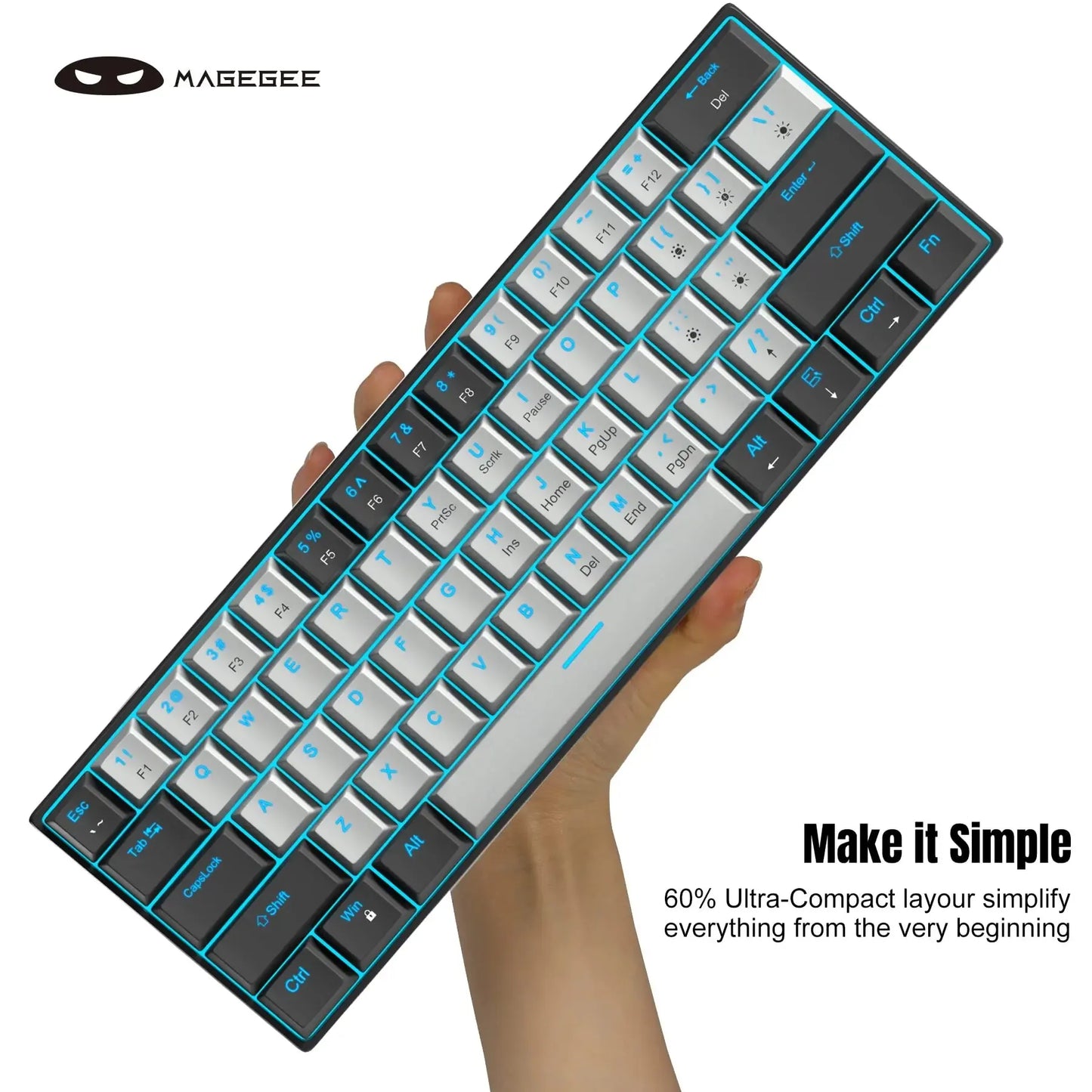 60% Customized Wired Mechanical Keyboard, STAR61 Gaming Keyboard, Laptop Office Keyboard