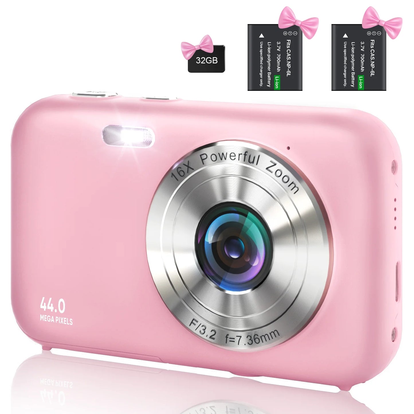 Digital Camera 1080P Kids Camera 16X Digital Zoom Portable Small Camera Point and Shoot Camera Mini Digital Camera for Teens Kids Seniors with 32GB Card(Green)